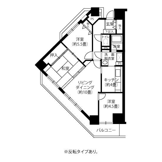 A5092タイプの間取り図