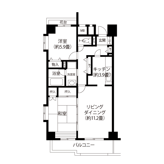 トミンハイム練馬氷川台 A5071 間取り図