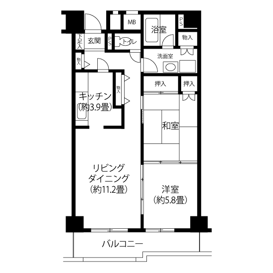 トミンハイム練馬氷川台 A5071 間取り図