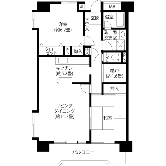 トミンハイム大森西 A5251 間取り図