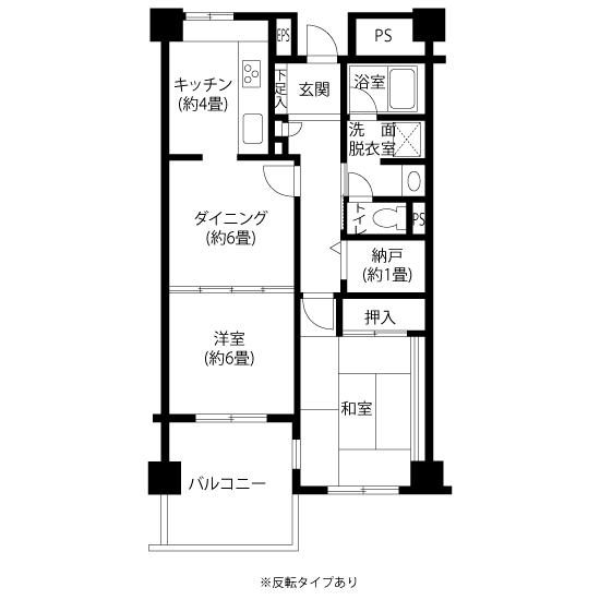 トミンハイム台場五番街 A5122 間取り図