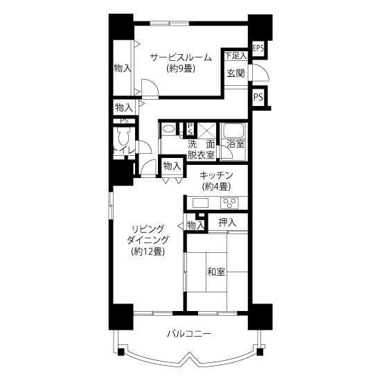 A5123タイプの間取り図