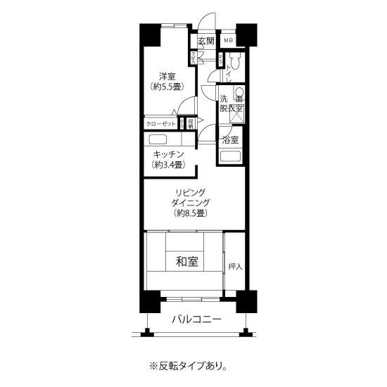 A5301タイプの間取り図