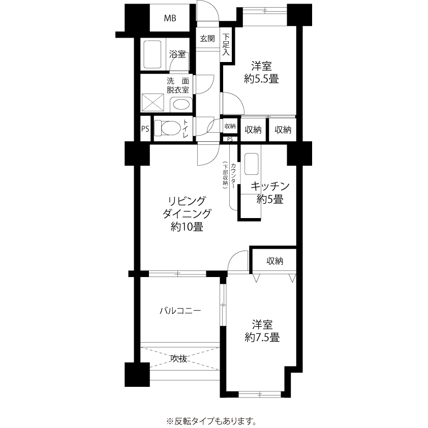 トミンハイム成増三丁目 A5313 間取り図