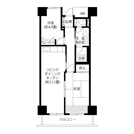 A5322タイプの間取り図