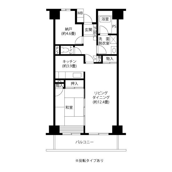A5341タイプの間取り図