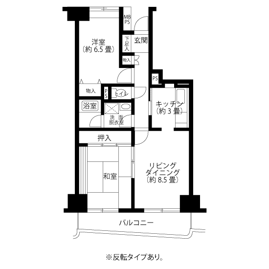 A5371タイプの間取り図