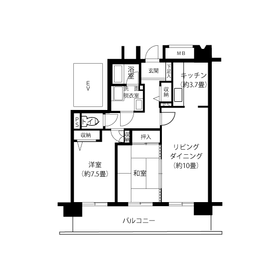 トミンハイム鑓水 A5193 間取り図
