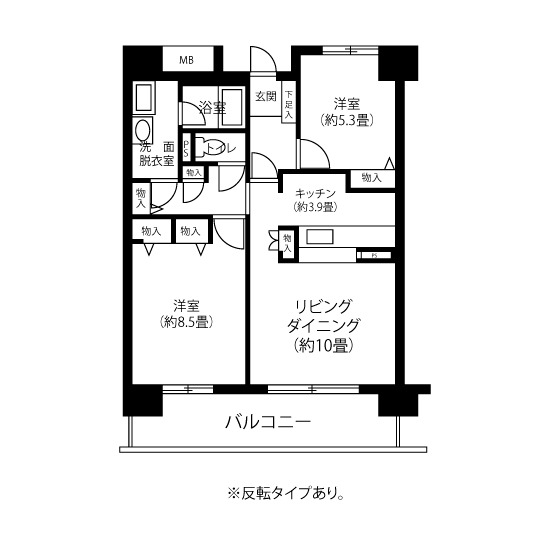 4-805号室の間取り図サムネイル