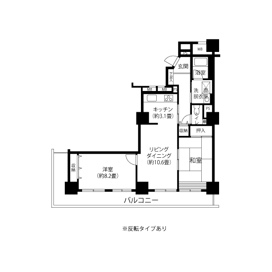 トミンタワー浮間三丁目 A5381 間取り図