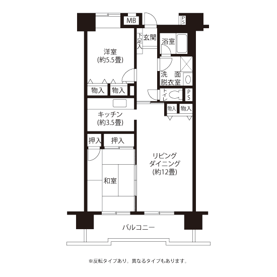 A5131タイプの間取り図