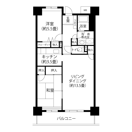 トミンハイム北砂一丁目 A5391 間取り図