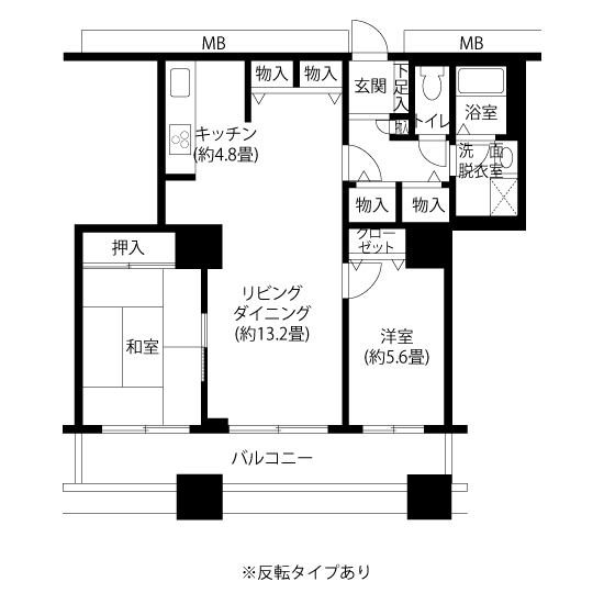 トミンタワー南千住四丁目 A5442 間取り図