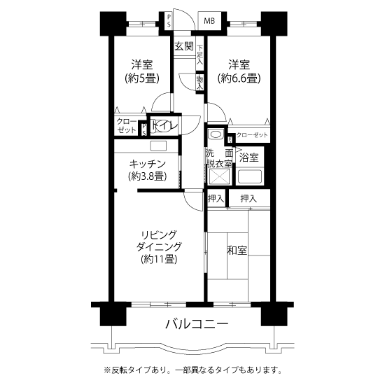 A5422タイプの間取り図