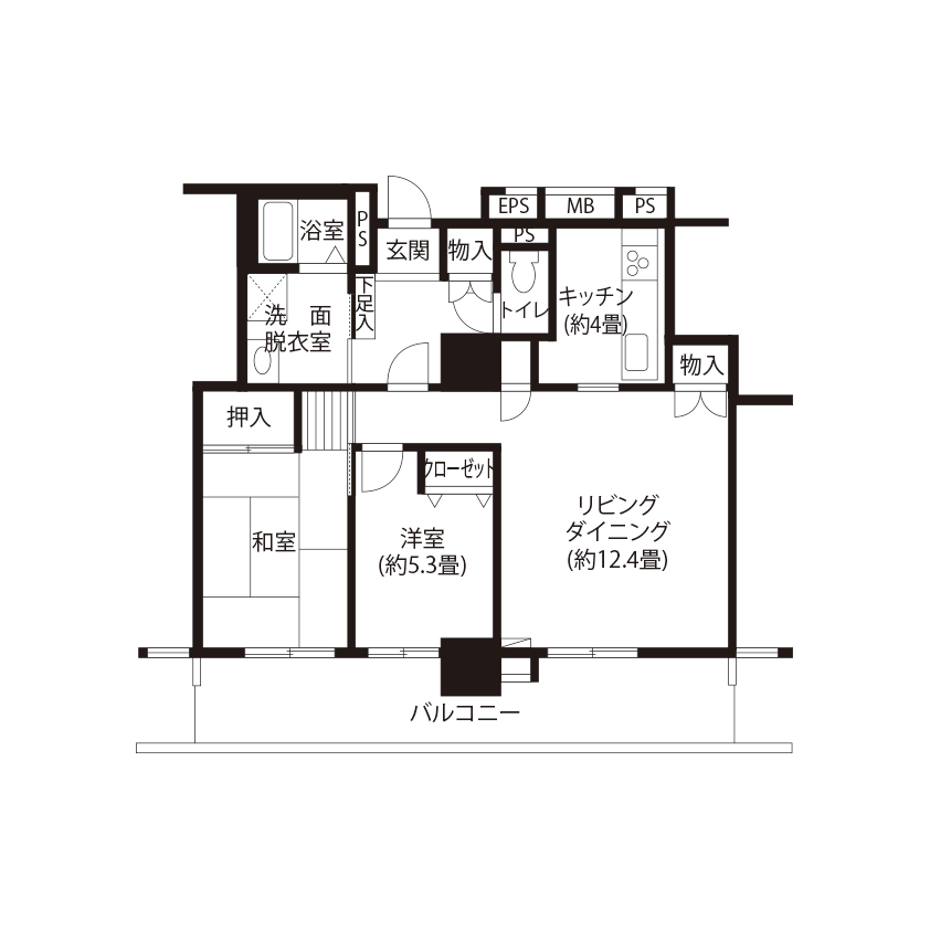 トミンタワー千住五丁目 A5452 間取り図