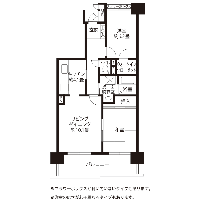 A5482タイプの間取り図