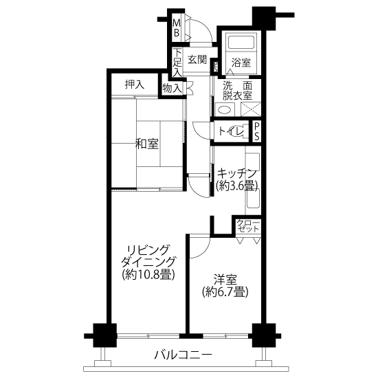 A5472タイプの間取り図