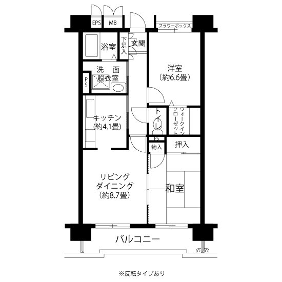 A5512タイプの間取り図