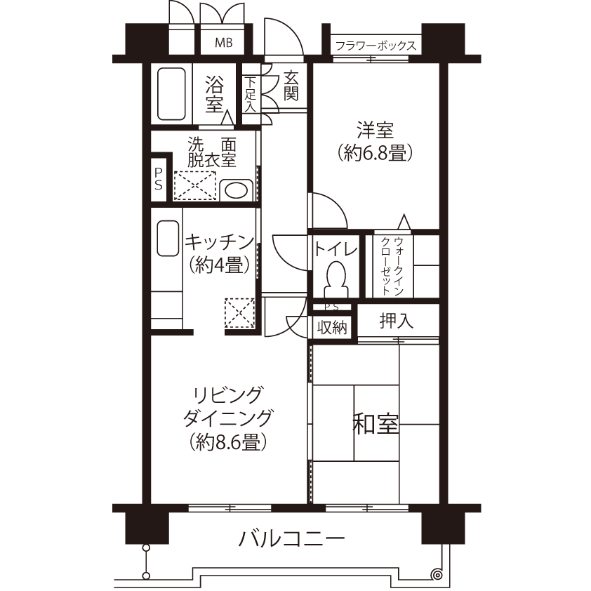 トミンハイム南六郷二丁目 A5562 間取り図